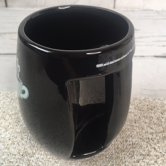 Friends Central Perk Coffee Mug Black Cup TV Logo XL Hidden Handle - Picture 3 of 11